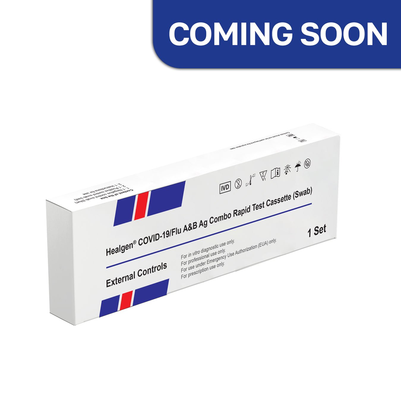 Healgen® COVID - 19/Flu A&B Ag Combo Rapid Test Cassette (Swab) - EXTERNAL CONTROLS: 1 set kit - Verséa Diagnostics