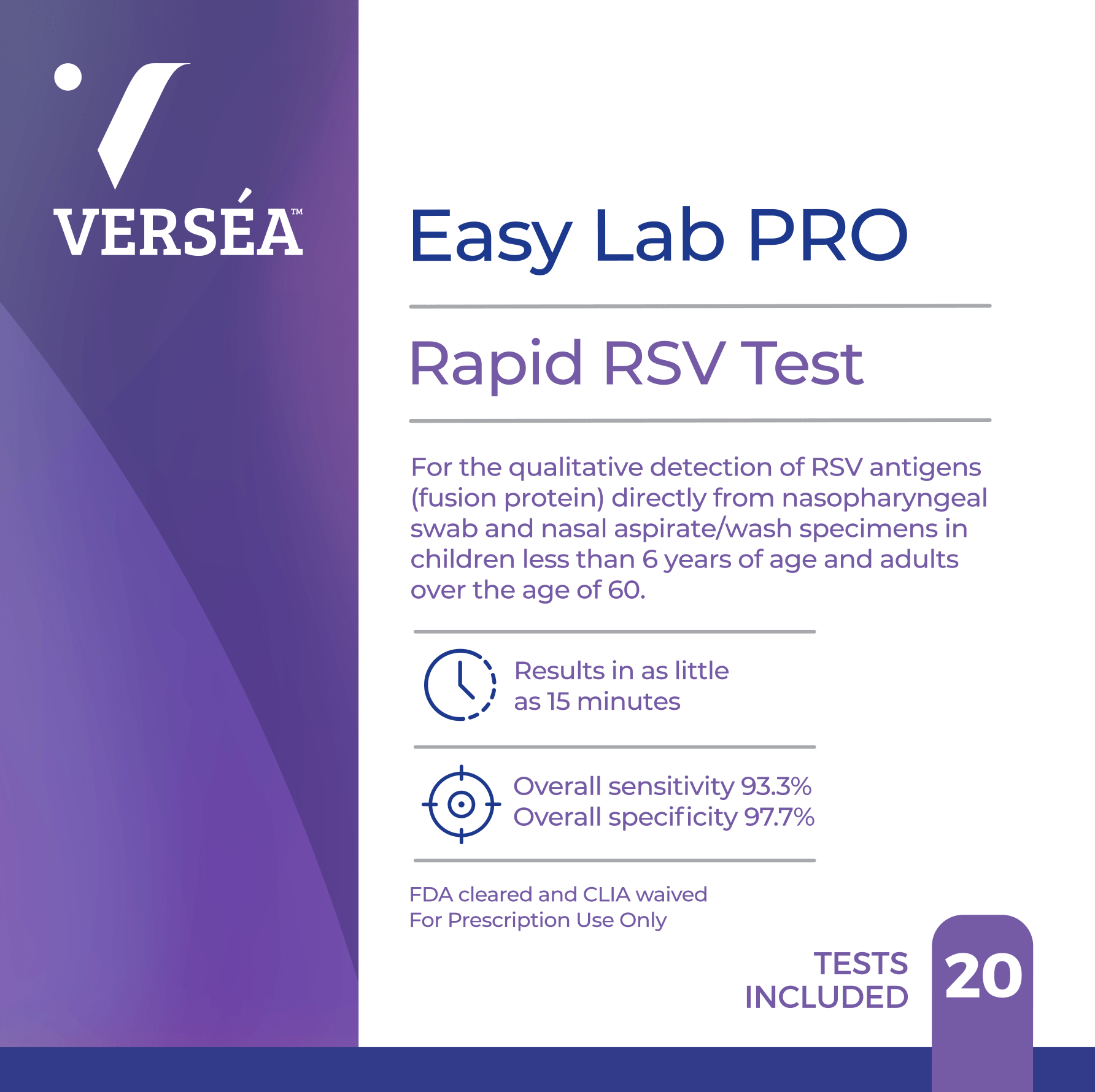 Verséa™ Easy Lab PRO RSV tests - Verséa Diagnostics